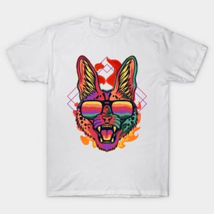 Serval Cat Head T-Shirt